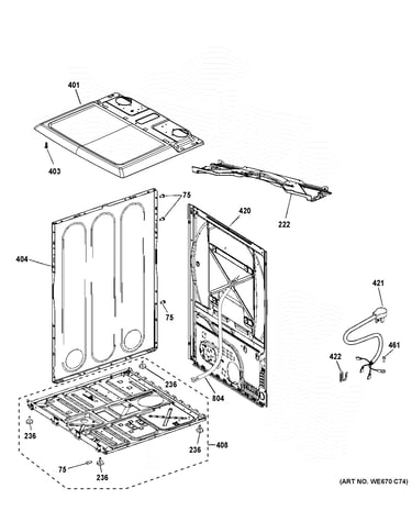 Cabinet & top panel