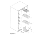 GE GSE23GSKRCSS freezer shelves diagram