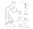 GE GSE23GSKRCSS fresh food section diagram