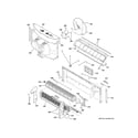 GE AZ65H09EADW1 motor & chassis parts diagram