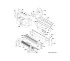 GE AZ45E15EACW2 motor & chassis parts diagram