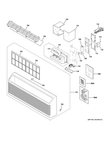Grille & control parts
