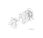 GE ZDP486NDN1SS small door assembly diagram