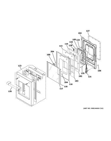 Small door assembly