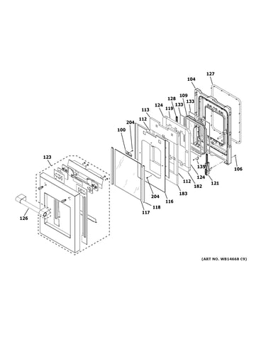 Small door assembly