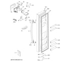 GE GSS25IENRHDS freezer door diagram