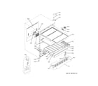 GE ZDBR240NCBS cabinet & shelves diagram