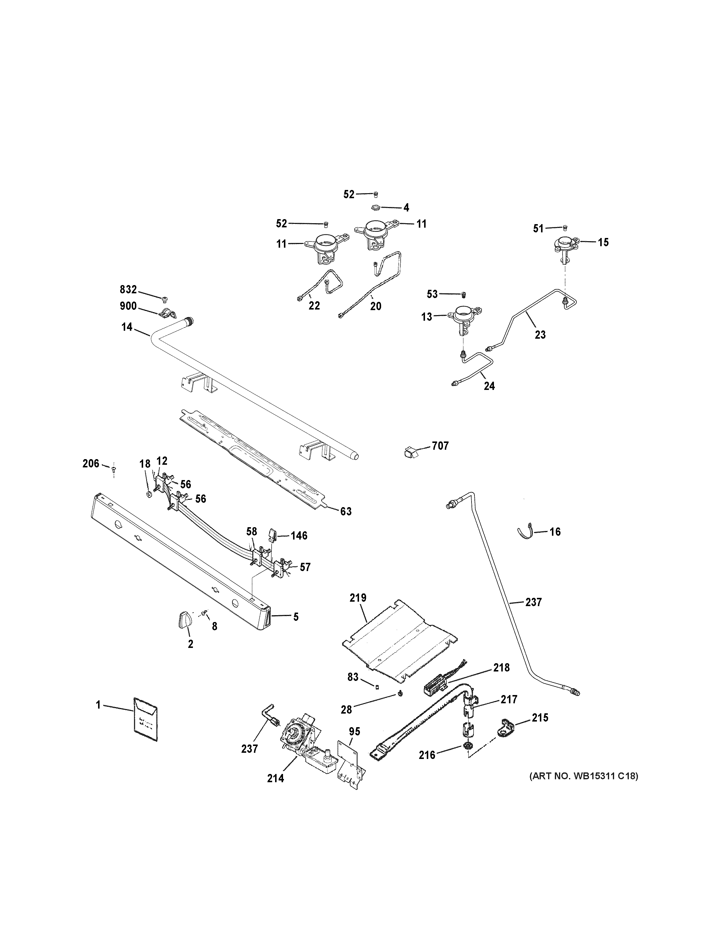 Gas & burner parts