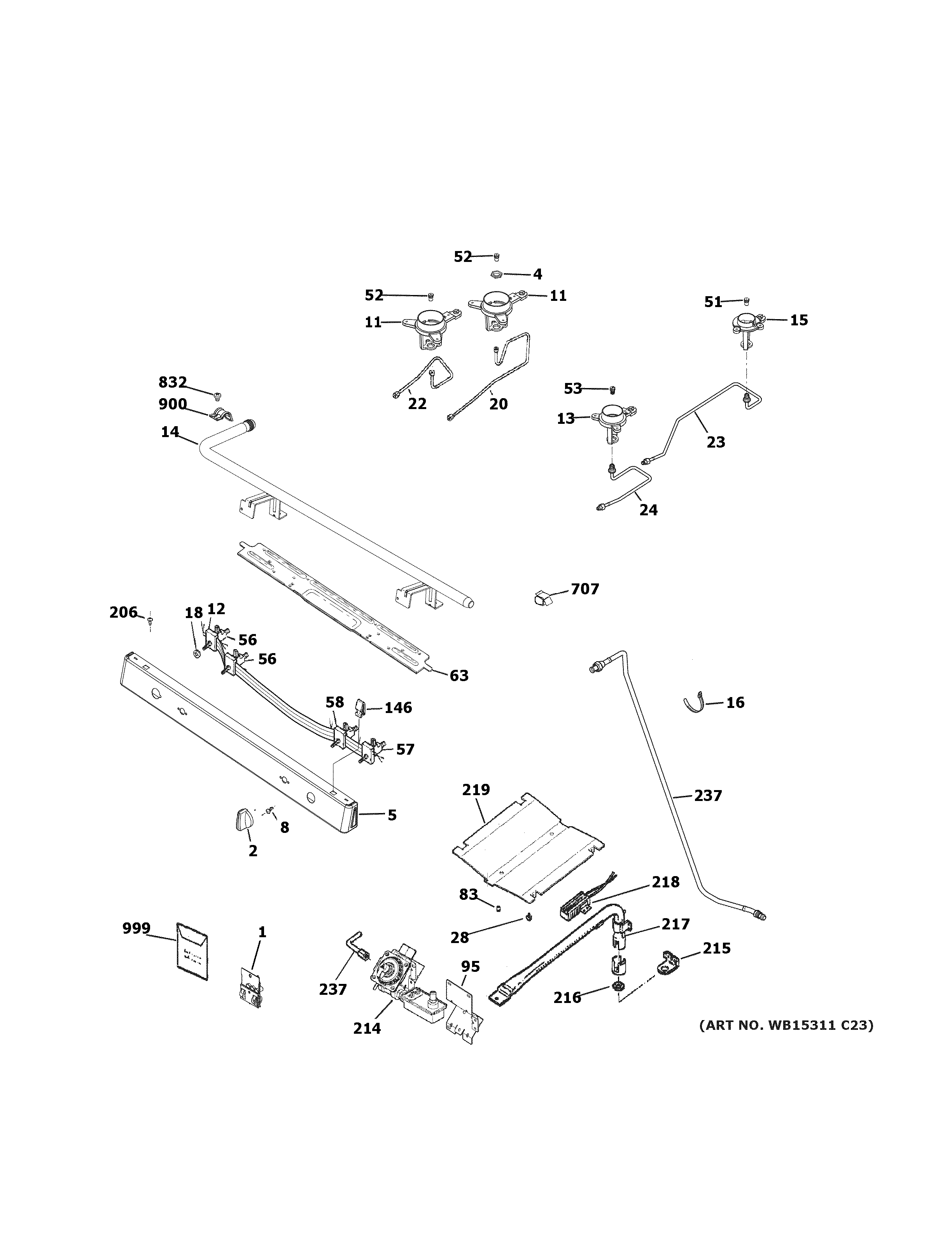 Gas & burner parts