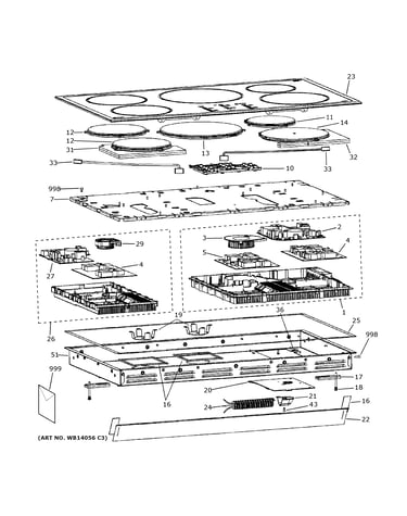 Control panel & cooktop