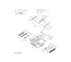 GE GWE23GENCDS freezer shelves diagram