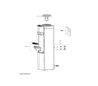GE GXCF04P hot & cold water dispenser diagram