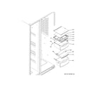 GE GSS25LSLRCSS fresh food shelves diagram