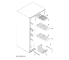 GE XSS23GGKRCBB freezer shelves diagram