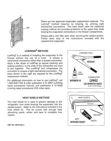 Evaporator instructions