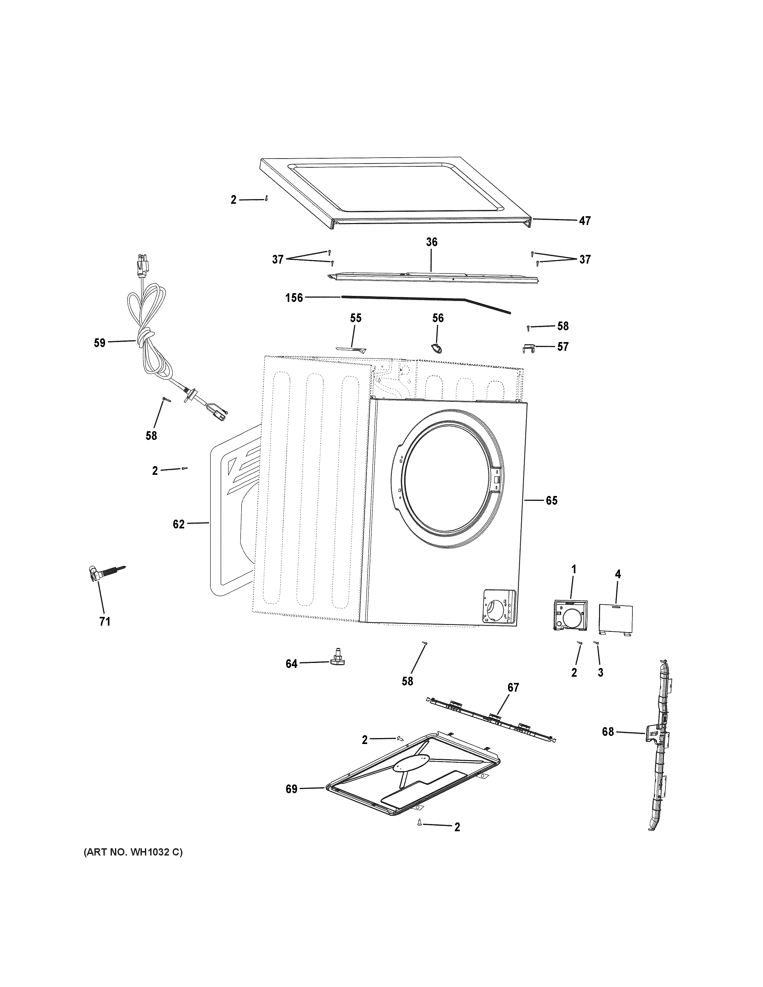 Cabinet & top panel