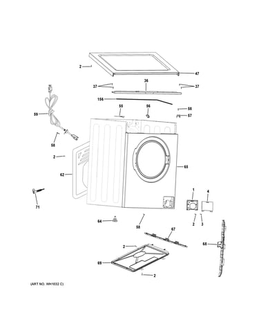 Cabinet & top panel