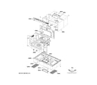 GE PVM9179DK6BB oven cavity parts diagram