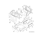 GE PGB935BP1TS door & drawer parts diagram