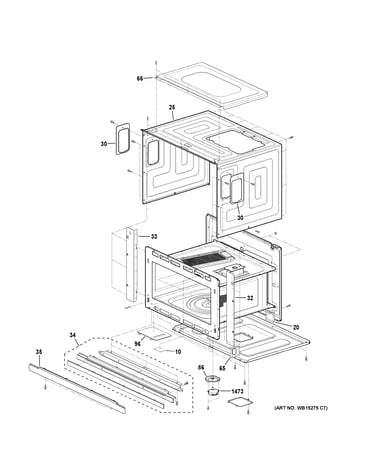 Oven cavity parts