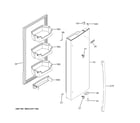 GE XNE25JGKNFWW fresh food door - rh diagram