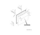 GE CWE19SP2NNS1 freezer door diagram