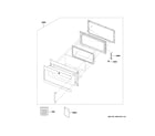 GE PSA9240SF6SS door parts diagram