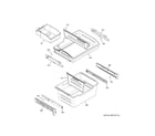 GE GDE21ESKRRSS freezer shelves diagram