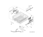 GE GDT665SSN0SS upper rack assembly diagram