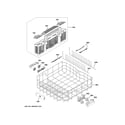 GE GDT665SBN2TS lower rack assembly diagram