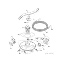 GE GDT535PSM5SS motor, sump & filter assembly diagram