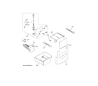 GE PSB48YSKCSS ice maker & dispenser diagram