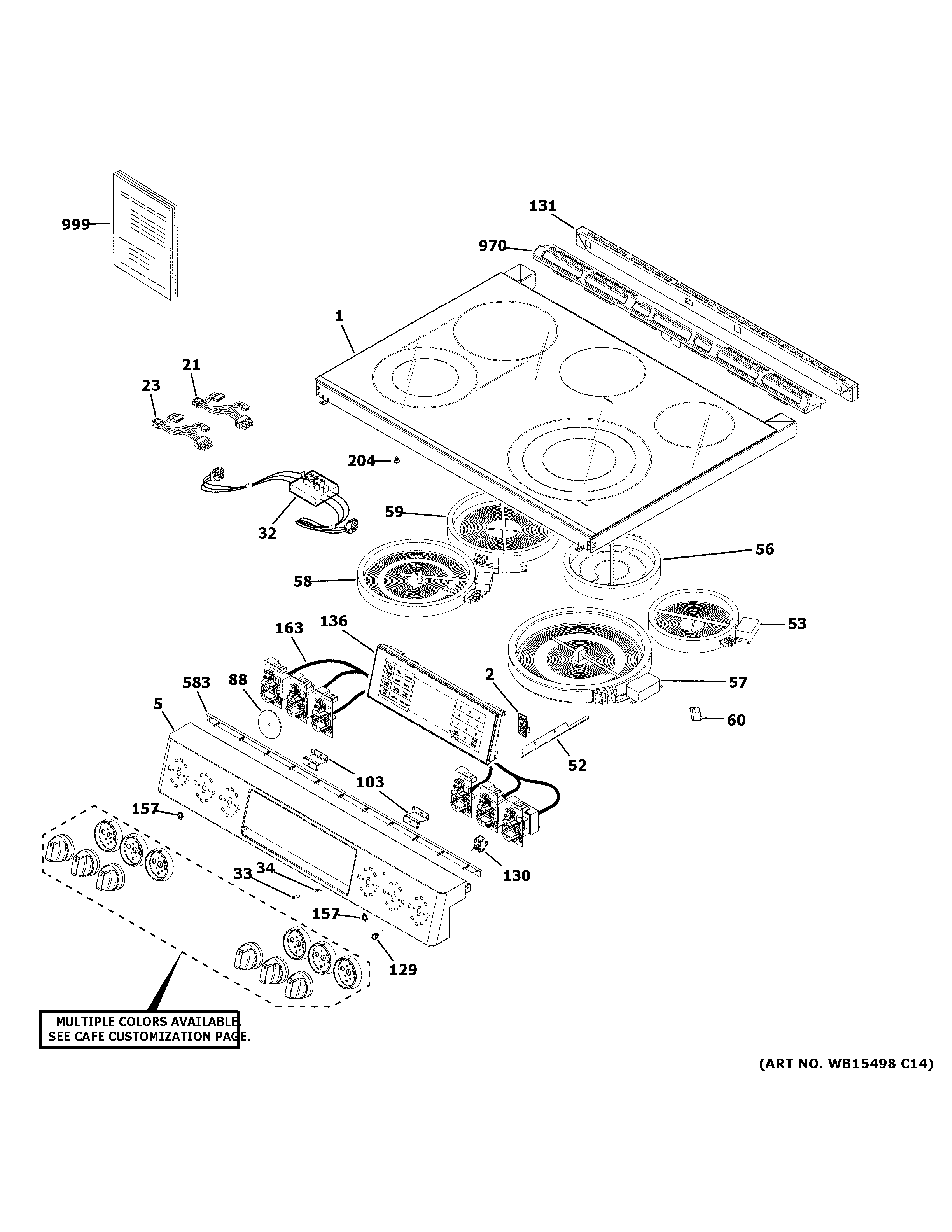 CONTROL PANEL & COOKTOP