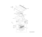 GE PHS930BL5TS cooktop diagram