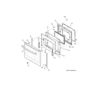 GE PHS930BL5TS door diagram