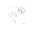 GE ZES1227SL4SS door parts diagram