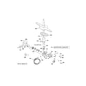 GE GSD2100V65WW motor-pump mechanism diagram