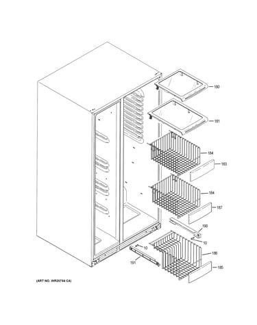 Freezer shelves