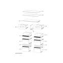 Haier HRQ16N3BGS shelves & drawers diagram