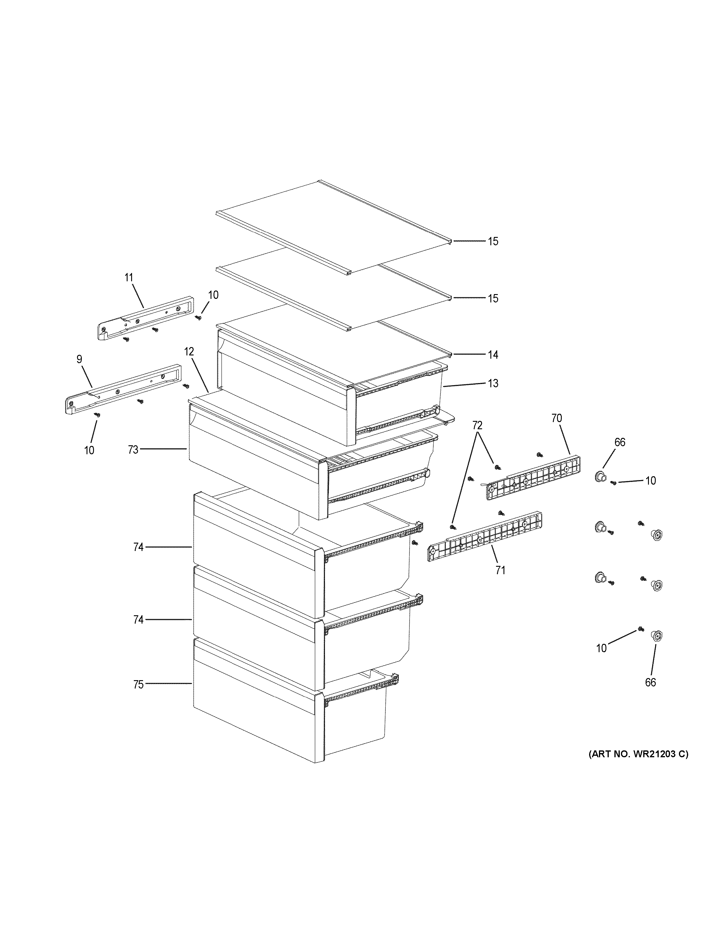 Shelves & drawers
