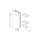 GE DFE28JSKFSS fresh food door - rh diagram