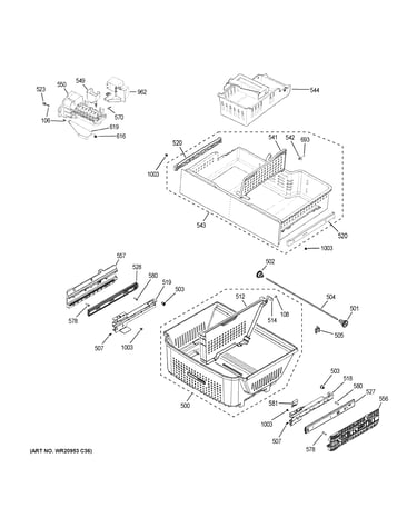 Freezer shelves