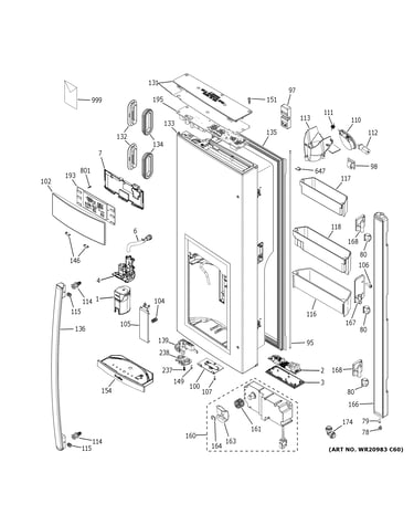 Dispenser door