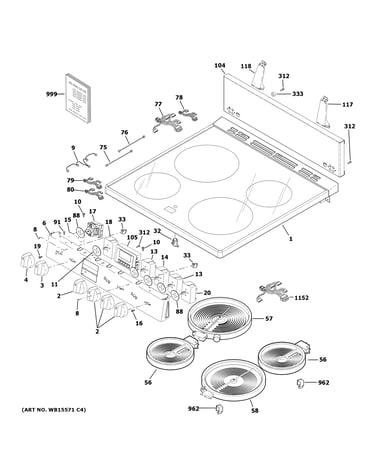 Control panel & cooktop