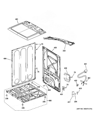 Cabinet & top panel