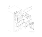 GE GTS18HSNERSS freezer section diagram