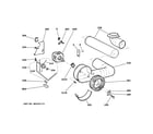 GE DSKP333EC6WW blower & motor diagram