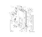 GE PFE28PYNCFS dispenser door diagram