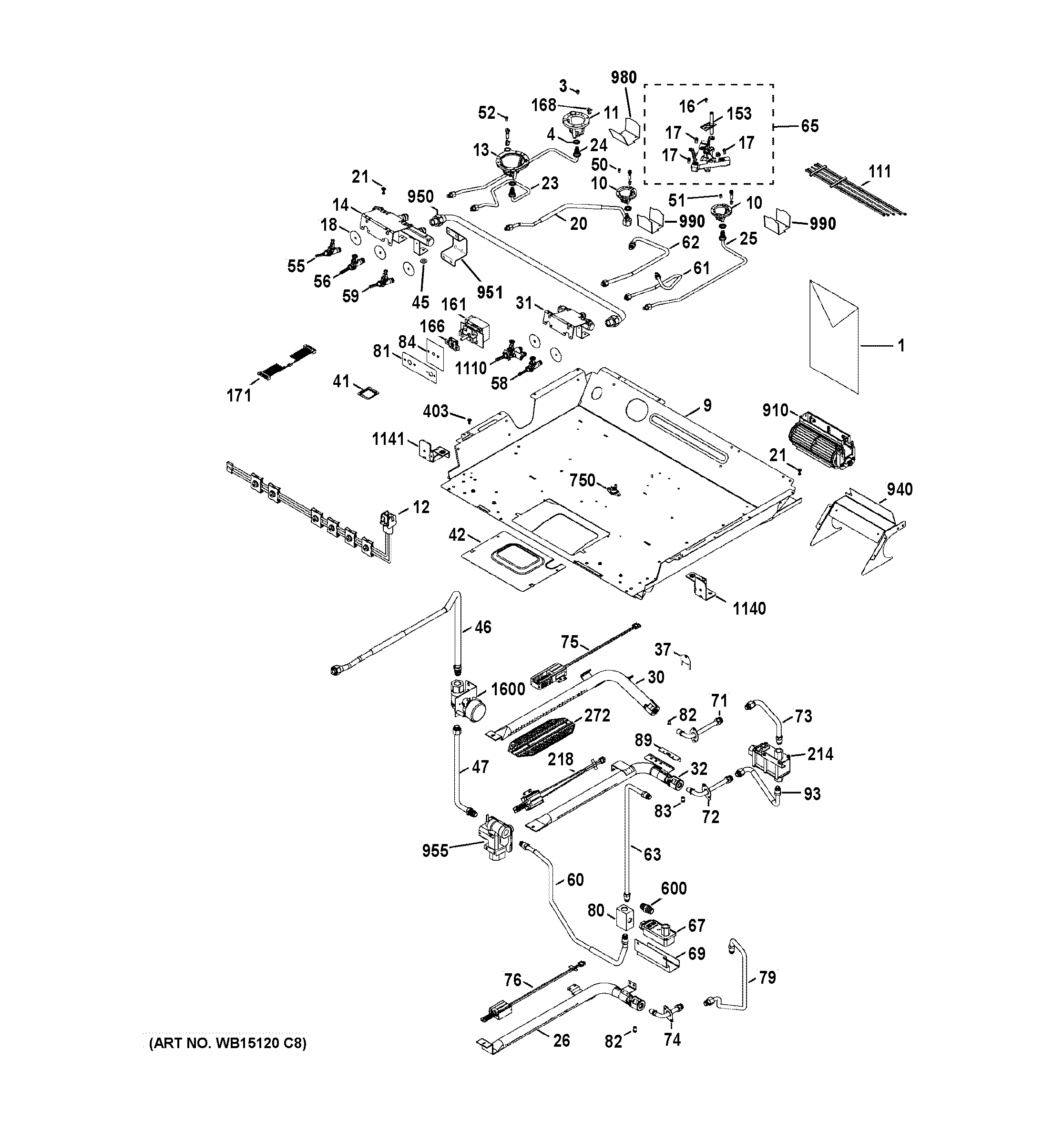 Gas & burner parts