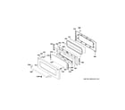 GE CGS990SET8SS upper door diagram